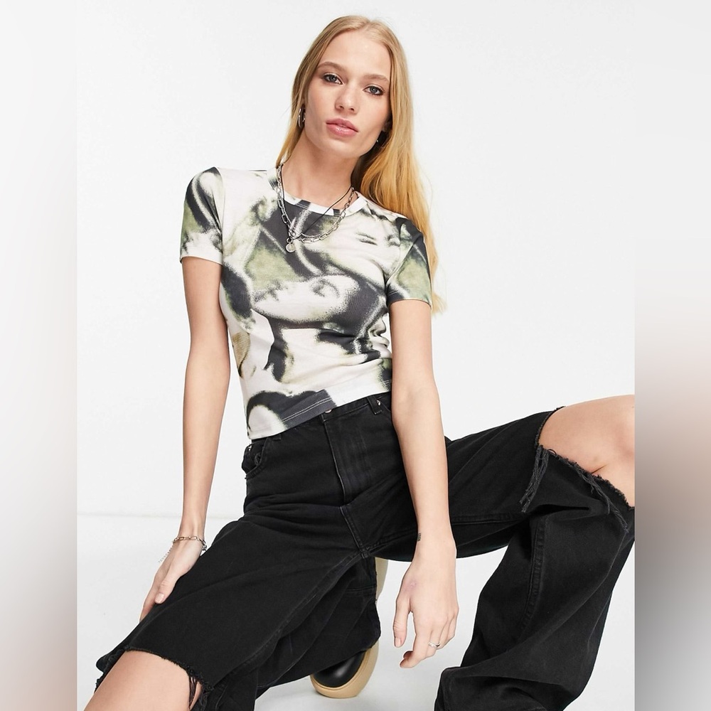 Topshop asos- Faces Baby - T-shirt - Multicolore